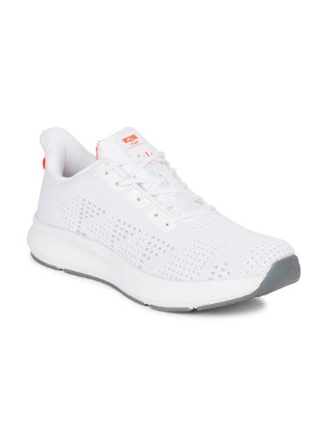 

JQR Men White Mesh Running Shoes