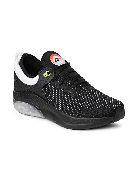 

JQR Men Black Mesh Running Shoes