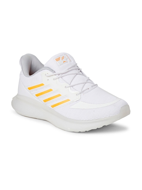 

JQR Men White Mesh Running Shoes
