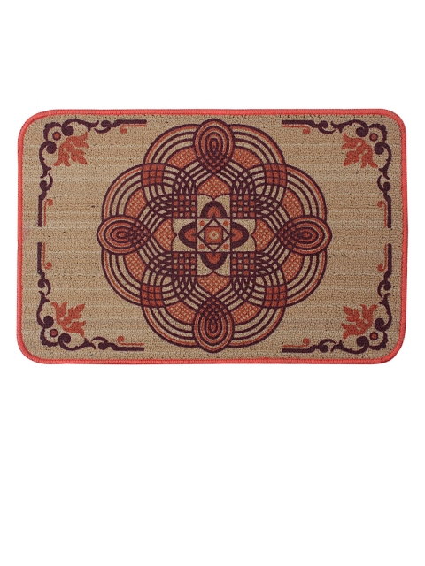 

Saral Home Beige Rectangular Anti-Skid Doormat