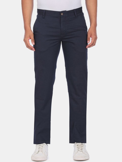 

Arrow Sport Men Navy Blue Trousers