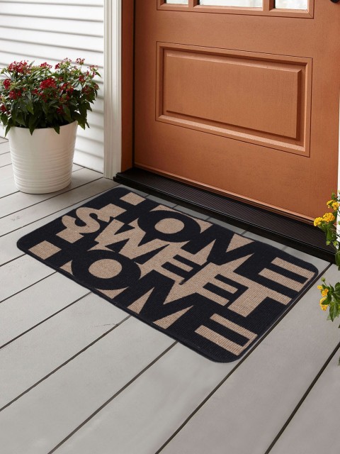 

Saral Home Beige & Black Rectangular Anti-Slip Jute Doormat