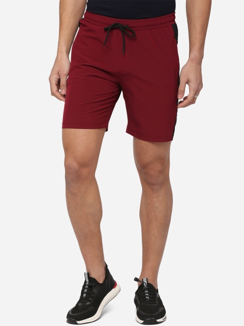 

FUAARK Men Maroon Slim Fit Training or Gym Sports Shorts