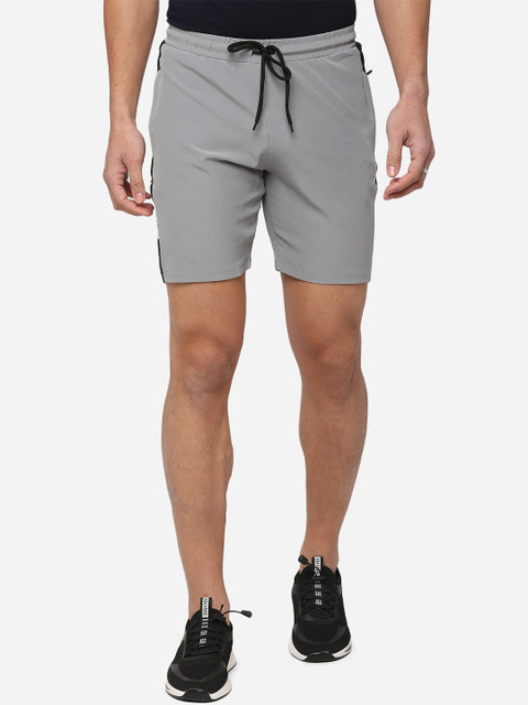 

FUAARK Men Grey Slim Fit Training or Gym Sports Shorts