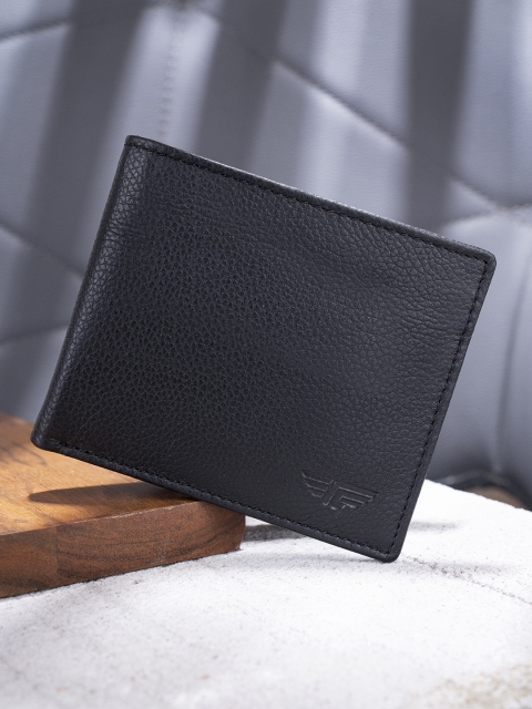 

Red Tape Men Black Leather Two Fold Wallet