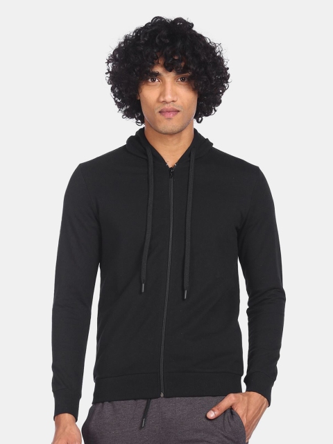 

RUF & TUF Men Black Hooded Sweatshirt