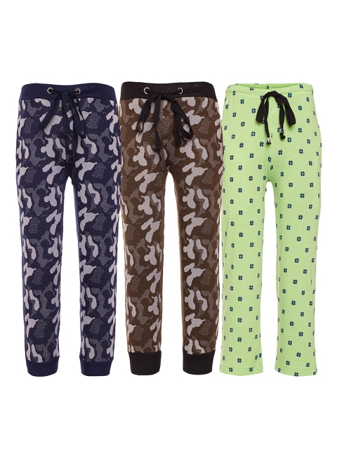

Vimal Jonney Kids Multicoloured Cotton Pack of 3 Trackpants, Multi