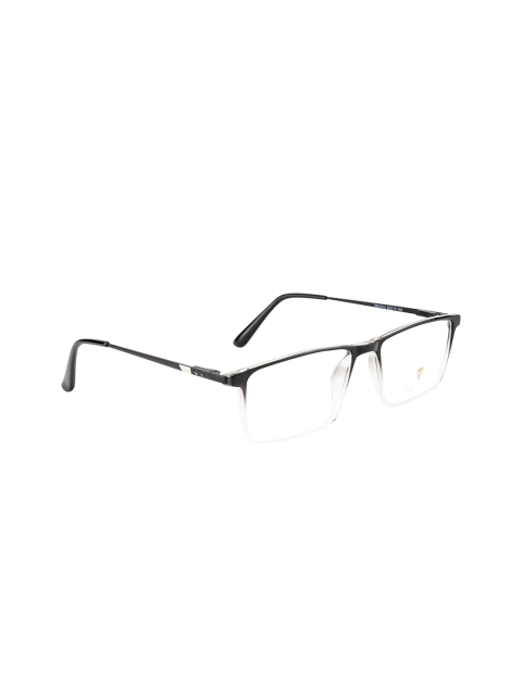 

Ted Smith Unisex Black & White Full Rim Wayfarer Frames TS-21012_B.CRY