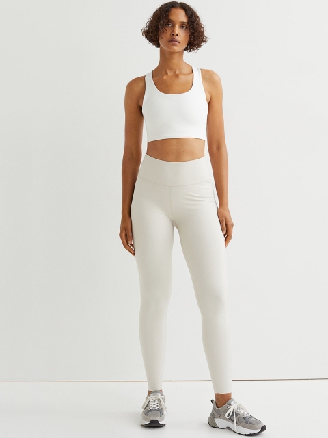 

H&M Women Beige High Waist Shaping Tights