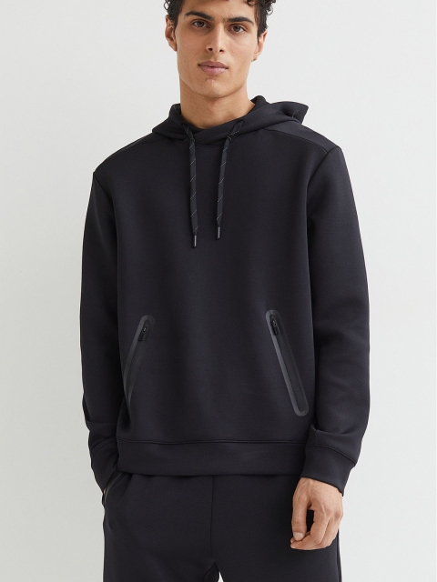 

H&M Men Black Regular Fit Sports Top