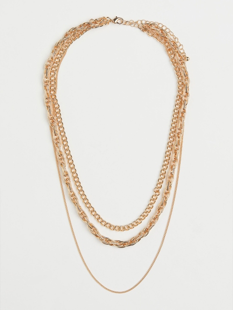 

H&M Women Gold-Toned Three-Strand Necklace