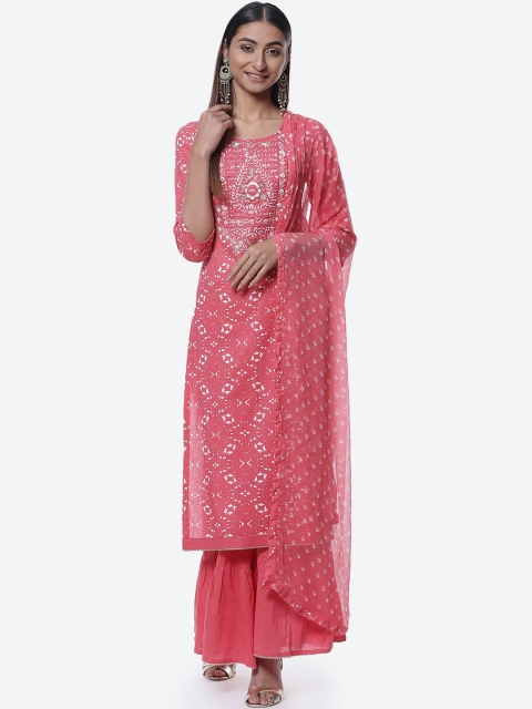 

Biba Red & White Embroidered Pure Cotton Unstitched Dress Material