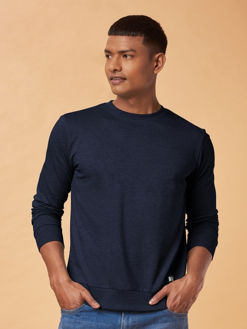 

The Souled Store Men Navy Blue Cotton Sweatshirt