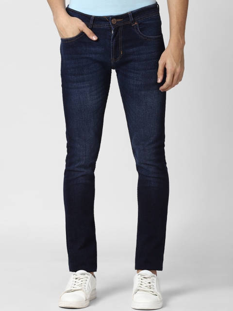 

Peter England Casuals Men Navy Blue Skinny Fit Light Fade Jeans