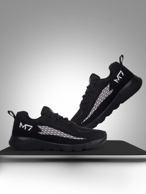 

M7 by Metronaut Men Black Woven Design Shoes
