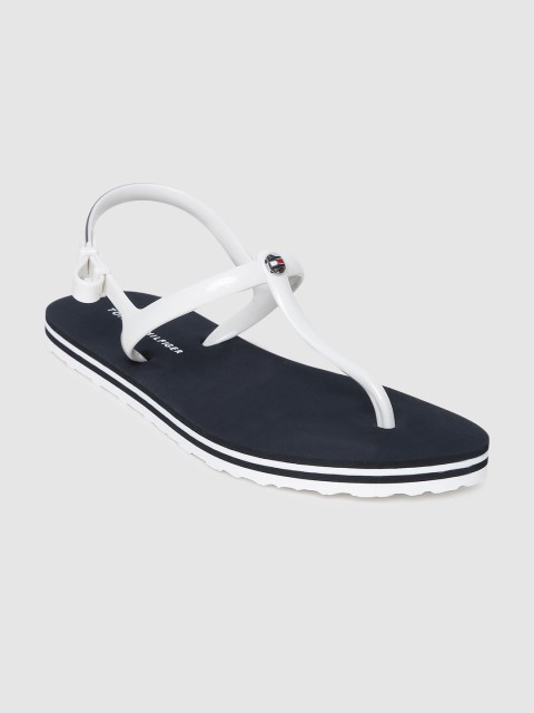 

Tommy Hilfiger Women White Beach T-Strap Flats