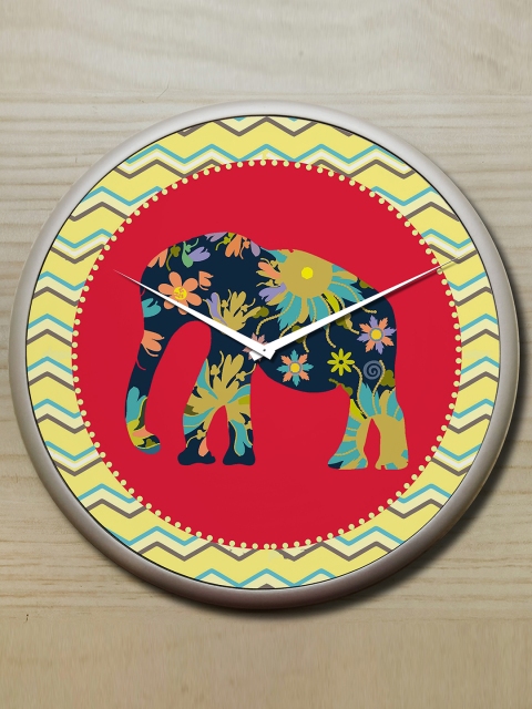 

STYBUZZ Multicoloured Dial Round 27.94 cm x 27.94 cm Analogue Wall Clock, Multi