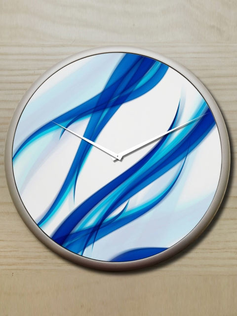 

STYBUZZ White & Blue Dial 27.94 cm Round Wall Clock
