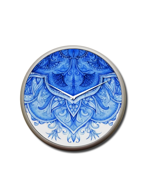 

STYBUZZ Blue Printed Dial Traditional Art 27.94 cm Analogue Wall Clock