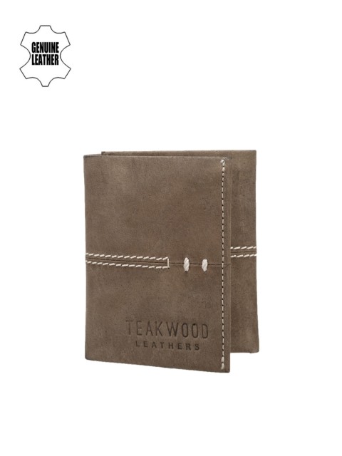 

Teakwood Leathers Men Brown Genuine Leather Wallet