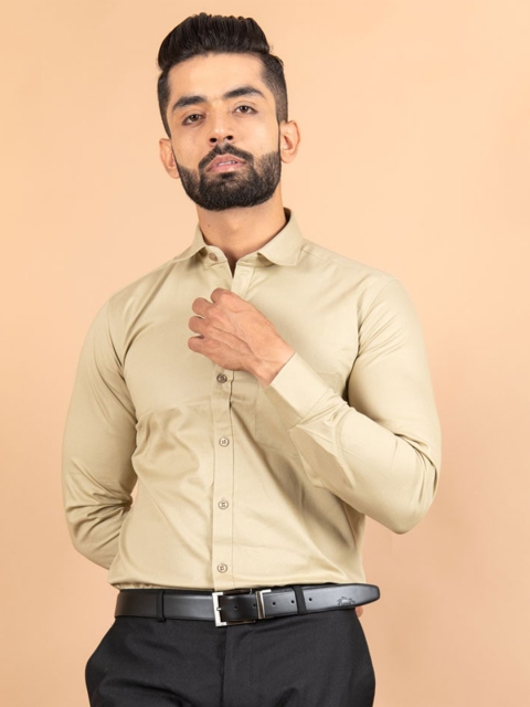 

Tistabene Men Beige Smart Casual Shirt
