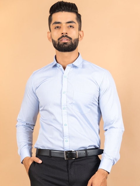 

Tistabene Men Blue Smart Cotton Casual Shirt