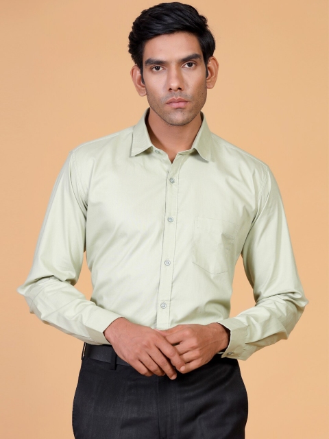 

Tistabene Men Green Smart Cotton Formal Shirt