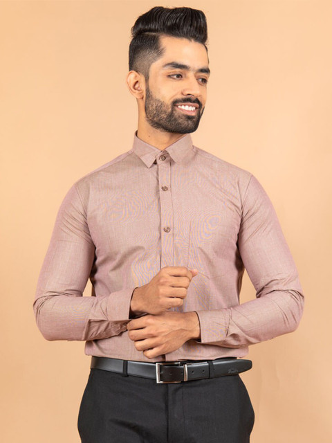 

Tistabene Men Khaki Smart Casual Shirt