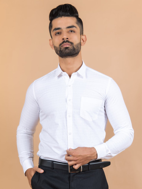 

Tistabene Men White Smart Casual Shirt