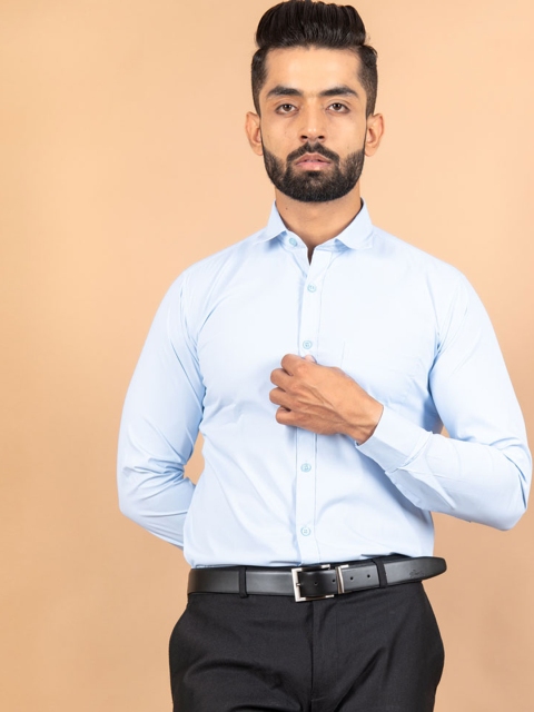 

Tistabene Men Blue Smart Cotton Formal Shirt