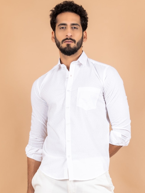 

Tistabene Men White Smart Casual Shirt
