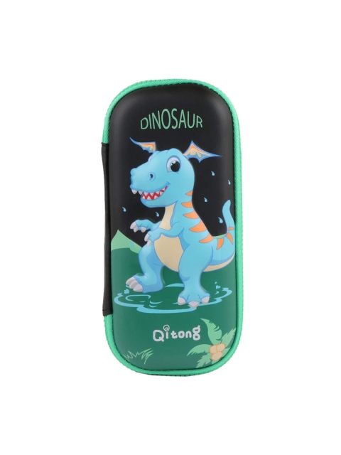 

Instabuyz Kids Green & Black Printed Zipper Pencil Pouch