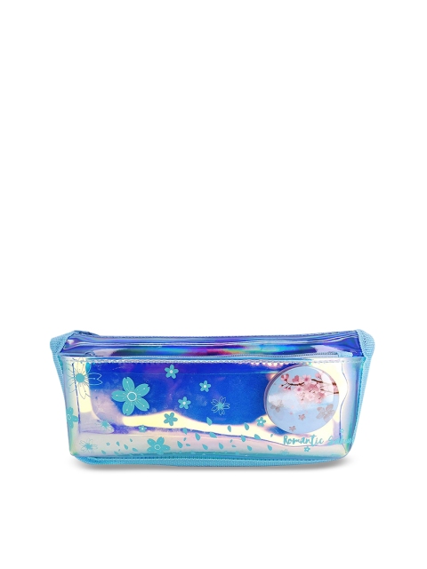 

Instabuyz Kids Blue Printed Zipper Pencil Pouch