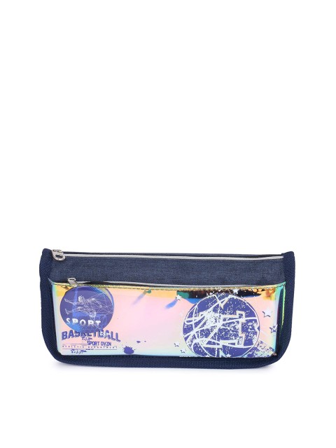 

Instabuyz Kids Navy Blue & Pink Printed Pen Pencil Case