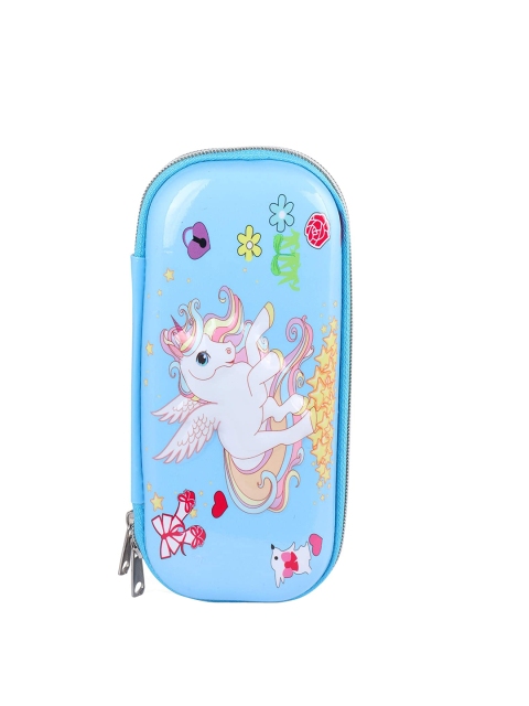 

Instabuyz Kids Blue & Pink Printed Zipper Pencil Pouch
