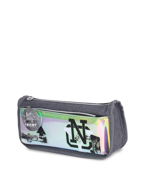 

Instabuyz Kids Grey & White Printed Pen Pencil Case