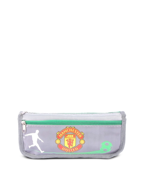 

Instabuyz Kids Grey & Orange Printed Pen Pencil Case