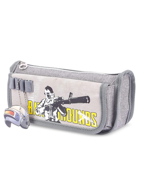

Instabuyz Kids Grey Printed Pen Holder Case