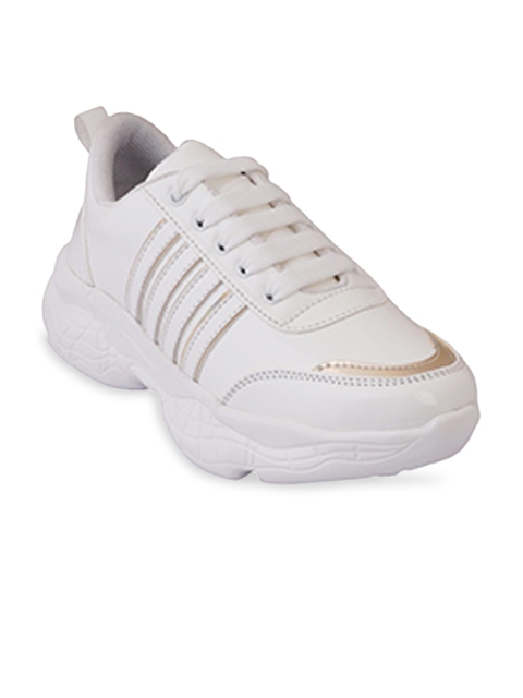 

SCENTRA Women White Walking Non-Marking Shoes