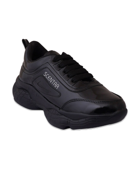 

SCENTRA Women Black Walking Non-Marking Shoes
