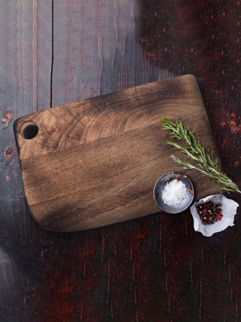 

The Indus Valley Brown Compact Mango Wood Chopping Board with Handle