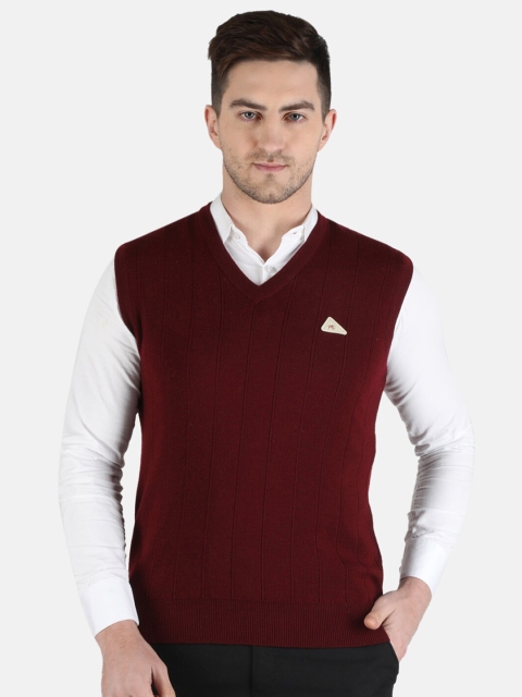 

Monte Carlo Men Maroon Sweater Vest