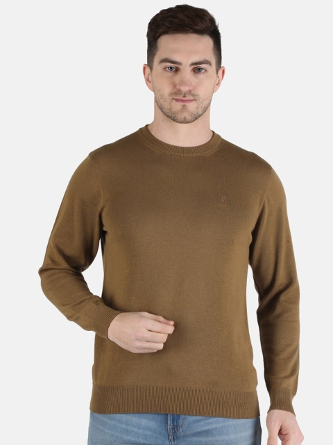 

Monte Carlo Men Olive Green Cotton Pullover