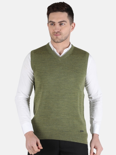 

Monte Carlo Men Olive Green Sweater Vest