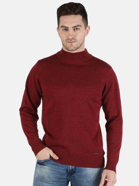 

Monte Carlo Men Maroon Woolen Pullover