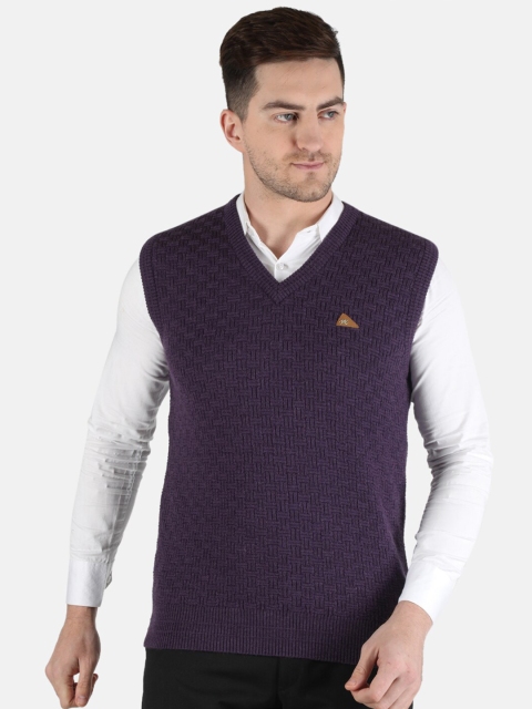 

Monte Carlo Men Purple Sweater Vest