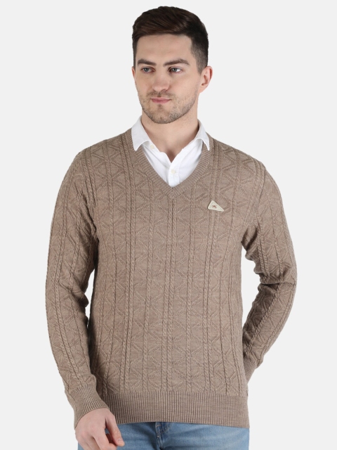 

Monte Carlo Men Beige Cable Knit Pullover