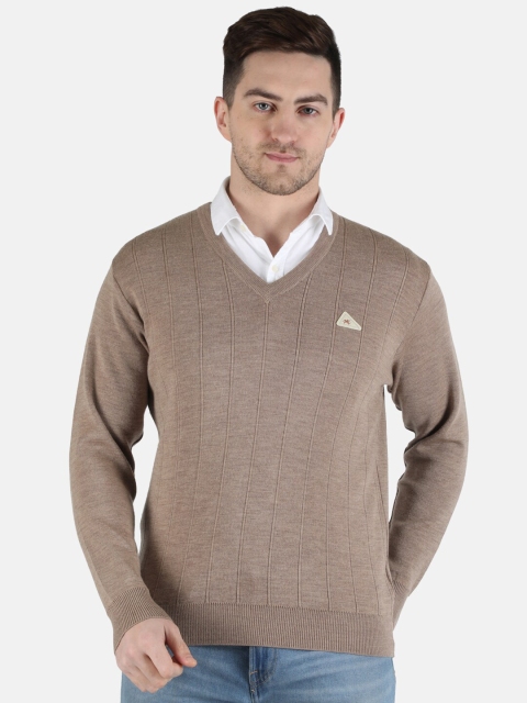 

Monte Carlo Men Taupe Pure Wool Pullover