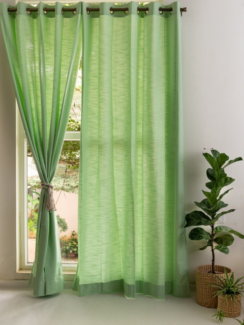 

The Yellow Dwelling Green Door Curtain