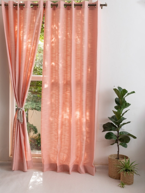 

The Yellow Dwelling Pink Solid Door Curtain